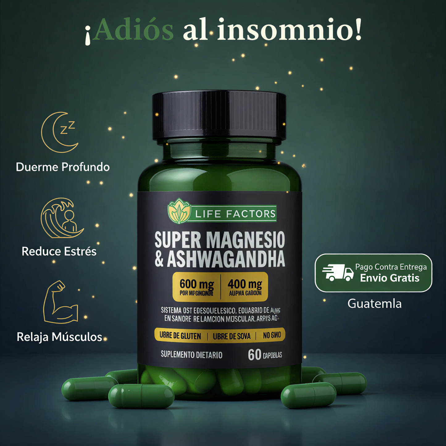 🍃 SUPER MAGNESIO & ASHWAGANDHA 60 CAPS ORIGINAL