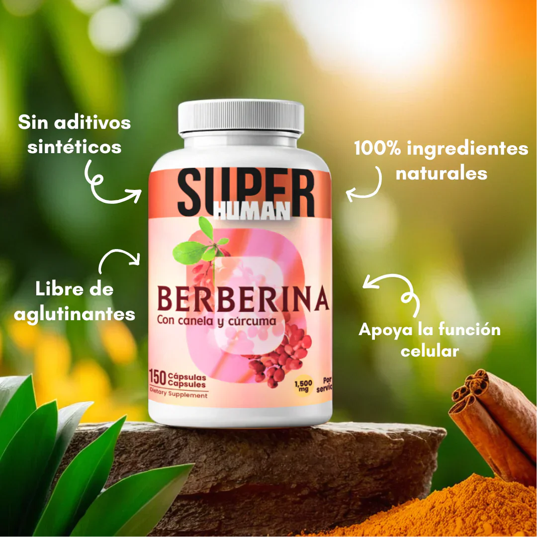 OFERTA 2X1 Berberina® Cápsulas Reguladoras de Glucosa ✨Cuidar tu salud nunca fue tan fácil 🚚 ¡Envío GRATIS HOY!