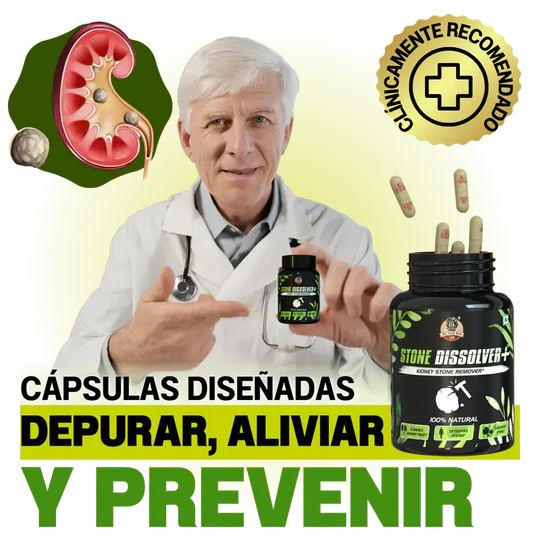 💚 STONE DISSOLVER™ - Disuelve Cálculos, Alivia Dolor y Mejora el Flujo Urinario
