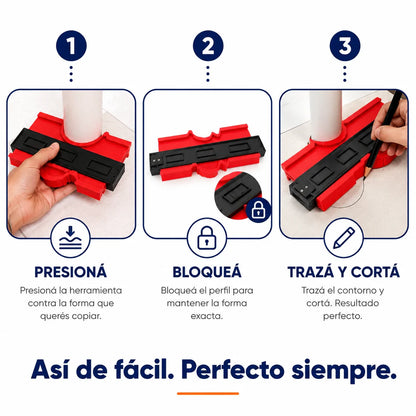 Regla de Contornos Pro™ Corte Perfecto al Primer Intento