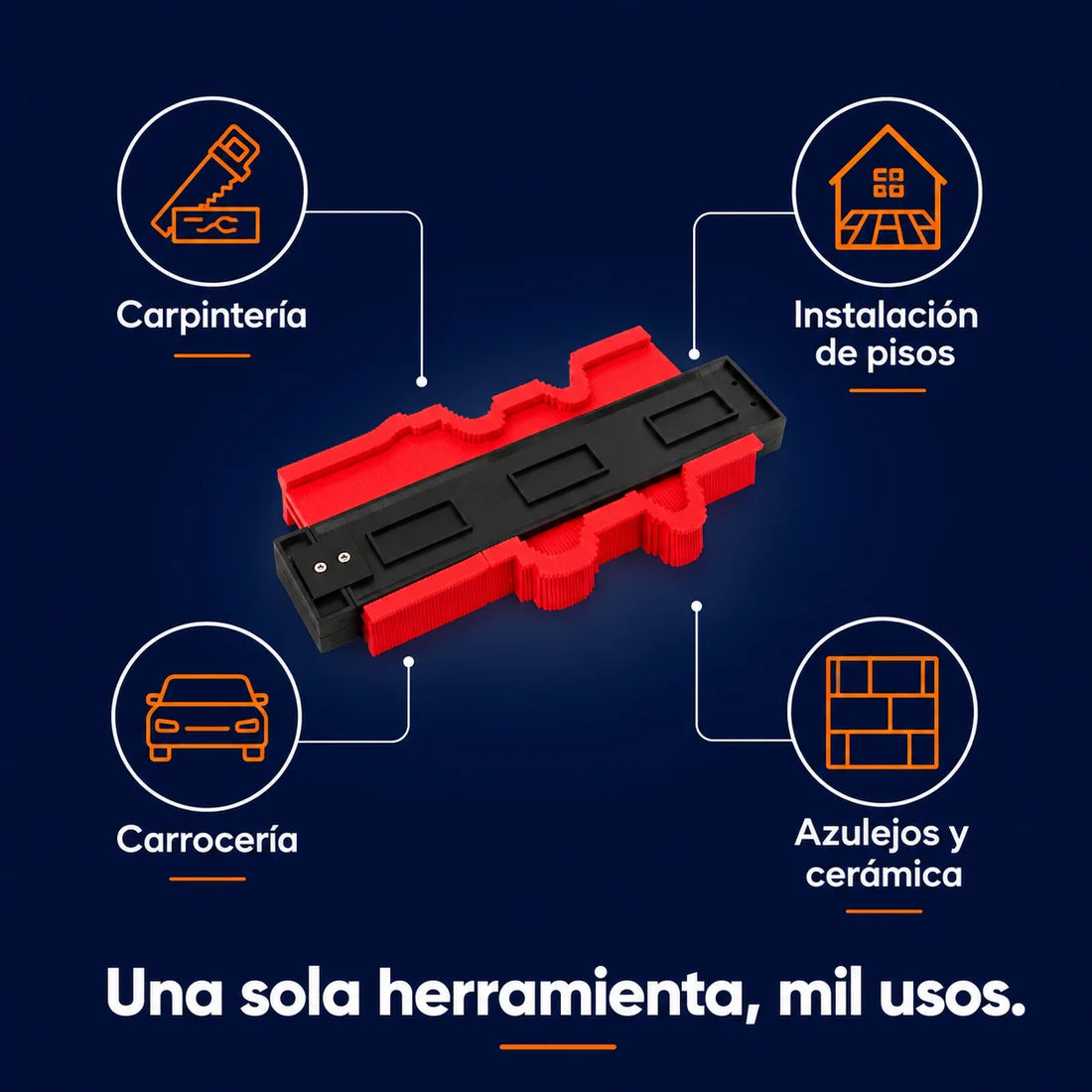 Regla de Contornos Pro™ Corte Perfecto al Primer Intento