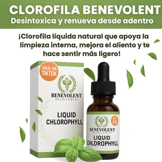 ✨ Clorofila Benevolent 59ml - Desintoxica y renueva desde adentro