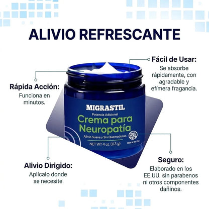 Neuropathy Cream - Alivio inmediato para el ardor y hormiguero